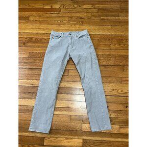 Gap Men's Slim Corduroy Pants Gray Size 29x30 Flat Front Casual Workwear